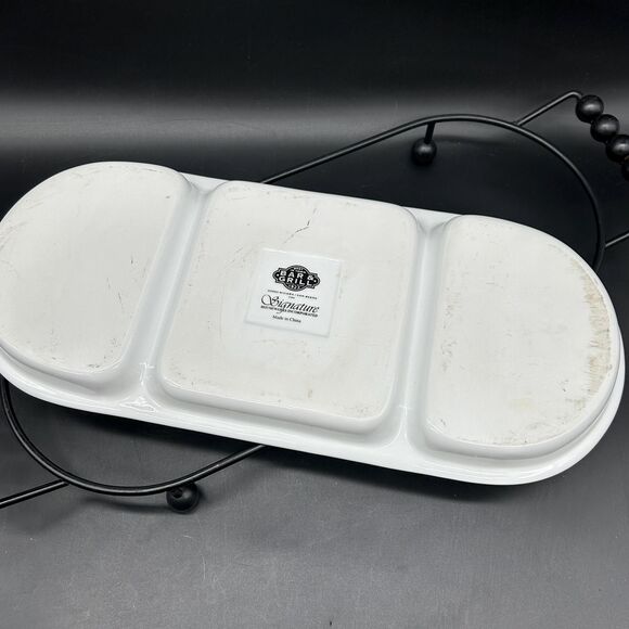Bar & Grill Signature Divided Seving Dish Platter Vintage (E) - Picture 5 of 7